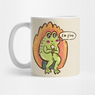 Cute Optimistic Loveland Frogman from Ohio Cryptid Creature Mug